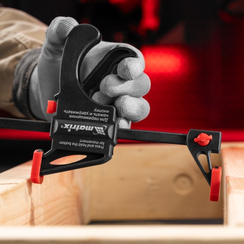 Струбцина универсальная, быстрозажимная, F-образная, 450 х 565 х 45 мм, пластиковый корпус Matrix фото 9