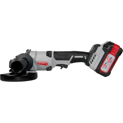 Бесщеточная аккумуляторная угловая шлифмашина Интерскол 125/36ВМЭ Li-ion АПИ (картон, без аккум. и ЗУ) 956.0.0.70 фото 4 Бесщеточная аккумуляторная угловая шлифмашина Интерскол 125/36ВМЭ Li-ion АПИ (картон, без аккум. и ЗУ) 956.0.0.70 фото 4