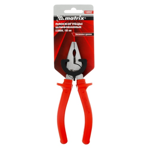 Плоскогубцы Econom, 160 мм, шлифованные, пластмассовые рукоятки Matrix фото 6