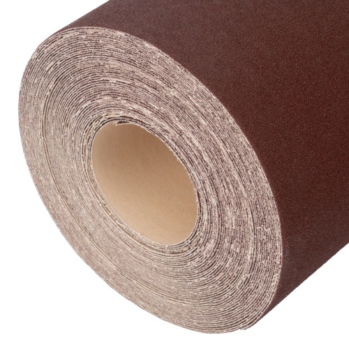 Шкурка на тканевой основе, KK18X W, зернистость 25Н(P 60) бобина 200мм х 20 м, водостойкая, "БАЗ" фото 4