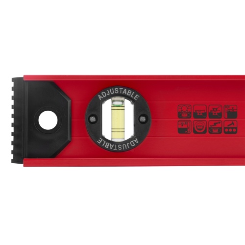 Уровень алюминиевый "Рельс", 400 мм, 3 глазка, усиленный Matrix фото 5