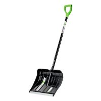 Лопата для уборки снега, полипропилен, 455х345х1330 мм, алюминиевый черенок, BASE Palisad