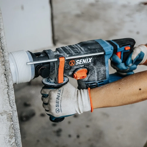Перфоратор SENIX SDS-plus , серии X2 20В 2.0Дж, 24 мм, 1х5Ач, ЗУ, кейс PDRX2-M4-EU фото 10