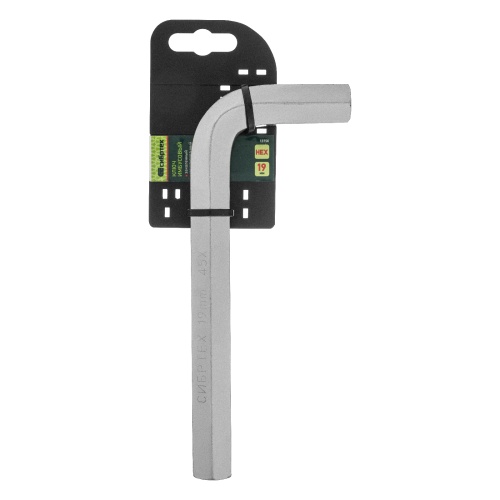 Ключ имбусовый  HEX, 19 мм, 45x, закаленный, никель Сибртех фото 5