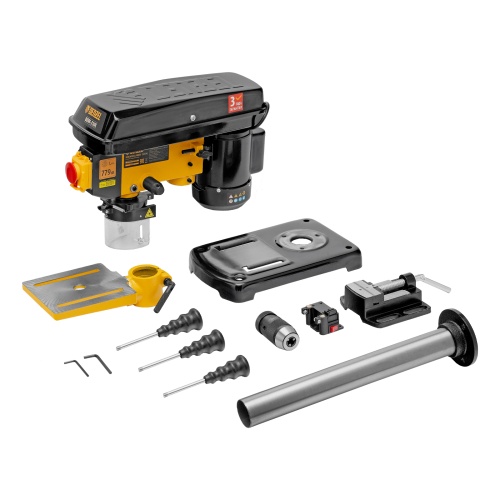 Станок сверлильный DDM-350L, 350 Вт, 13 мм, 5 ск., лазер, настольный Denzel фото 39