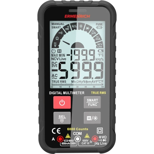 Цифровой мультиметр Ermenrich (Эрменрих) Zing TC19 82984 Цифровой мультиметр Ermenrich (Эрменрих) Zing TC19 82984