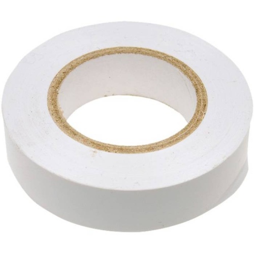 Изолента ПВХ Сибртех 88792 белая 15 мм 10 м