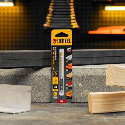 Сверло универсальное, Multi cut, 4 мм Denzel фото 7