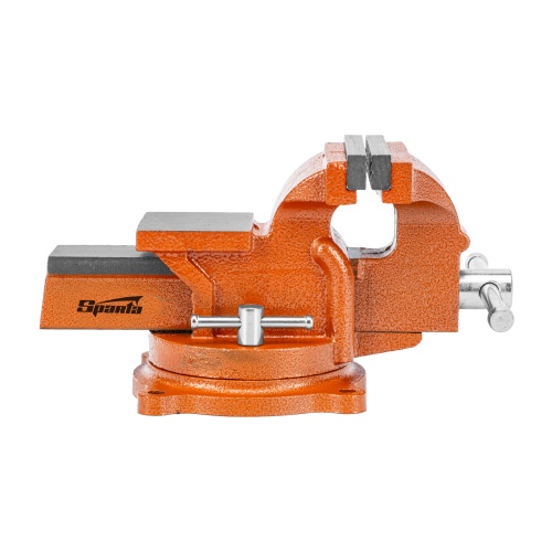 Тиски слесарные, 100 мм, поворотные, с наковальней Sparta фото 4