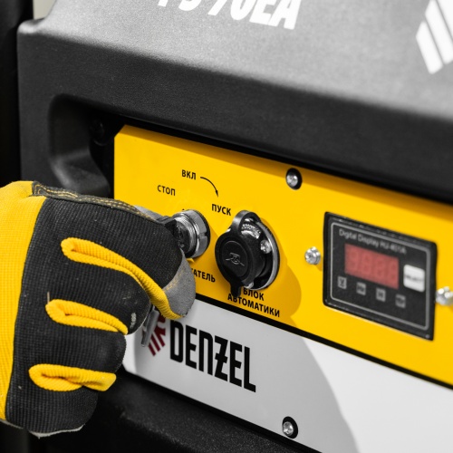 Генератор бензиновый PS 70 EA, 7.0 кВт, 230 В, 25 л, коннектор автоматики, электростартер Denzel фото 15 Генератор бензиновый PS 70 EA, 7.0 кВт, 230 В, 25 л, коннектор автоматики, электростартер Denzel фото 15