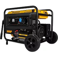 Генератор Champion GG5000EW (5/5,5кВт OHV 15лс 25л 81кг эл.старт колеса)