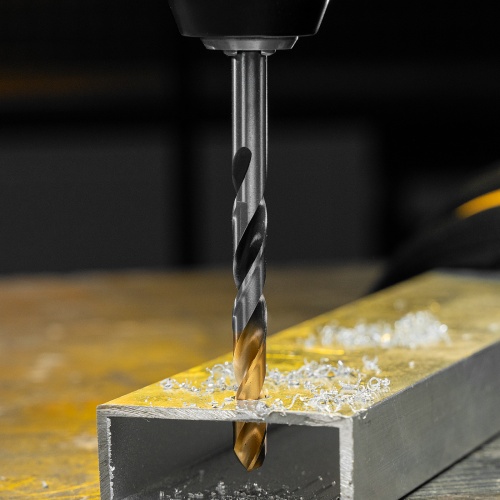 Сверло спиральное по металлу 8,5 x 117мм, Р6М5, Golden Tip, многогранная заточка Denzel фото 10 Сверло спиральное по металлу 8,5 x 117мм, Р6М5, Golden Tip, многогранная заточка Denzel фото 10