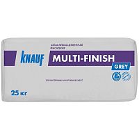 Шпатлевка цементная фасадная Knauf Мульти-финиш серая 25 кг