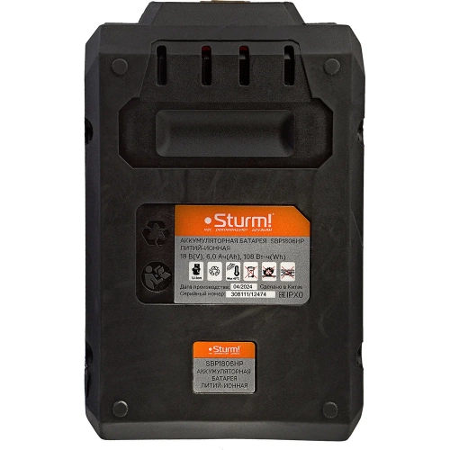 Аккумулятор Sturm 1BatterySystem SBP1806HP фото 8