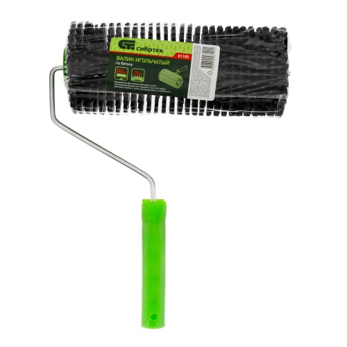 Валик игольчатый по бетону с ручкой, 240 мм Сибртех фото 6