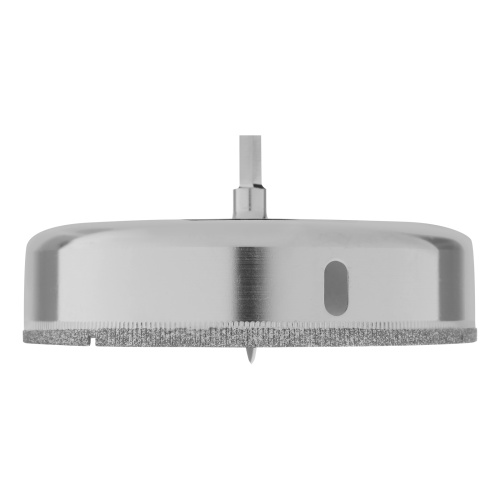 Сверло по керамической плитке и стеклу, 120 х 55 мм, шестигранный хвостовик, с центрующим сверлом Сибртех фото 4