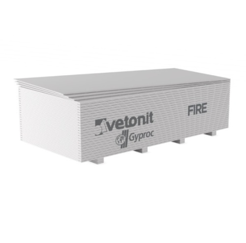 Гипсокартон огнестойкий Vetonit Акуфайер УК 2500х1200х12,5 мм фото 3