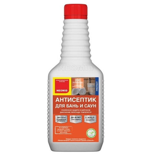 Антисептик для бань и саун Neomid 200 0,5 л