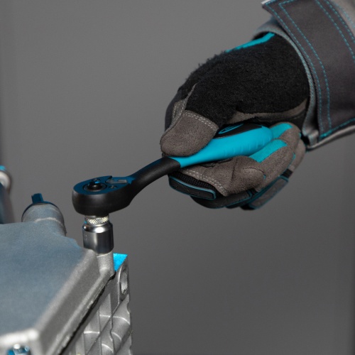 Ключ-трещотка 1/4", CrV, 72 зуба, с быстрым сбросом Gross фото 9