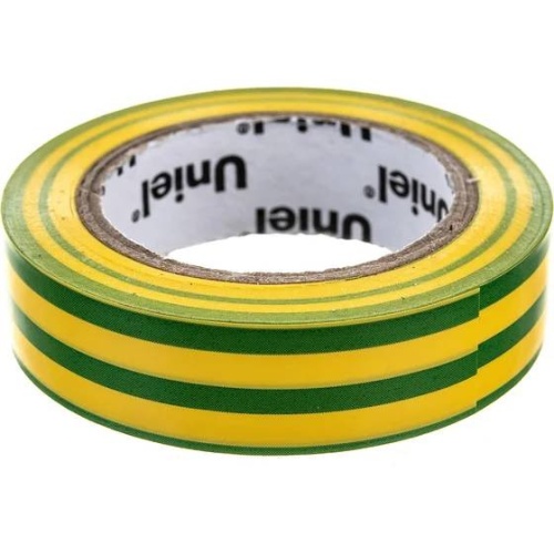 Лента изоляционная Uniel UIT-135P 10/15/01 YGR 15 мм 10 м желто-зеленая