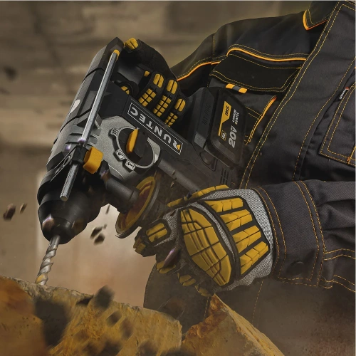 Перфоратор аккумуляторный RUNTEC PRO 2.3Дж, 20В, 2*4Ач, 750Вт RT-EH750 фото 9