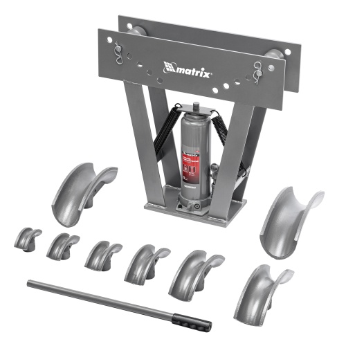 Трубогиб гидравлический, 1/2-3", 15 т, в комплекте с башмаками Matrix фото 4