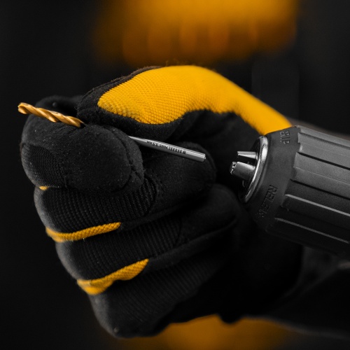 Сверло спиральное по металлу 3,5 x 70мм, Р6М5, Golden Tip, многогранная заточка, 2шт. Denzel фото 8