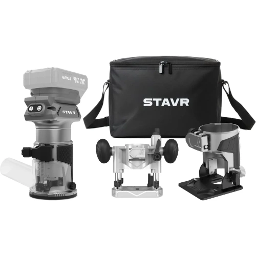 Фрезер аккумуляторный Ставр SR 18BL-3SET (18V, BL-двигатель, цанга 6/8 мм, 3 базы, сумка), 9021400016 Фрезер аккумуляторный Ставр SR 18BL-3SET (18V, BL-двигатель, цанга 6/8 мм, 3 базы, сумка), 9021400016