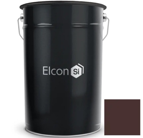 Грунт-эмаль по ржавчине Elcon 3 в 1 матовая Ral 8019 темно-коричневая 25 кг