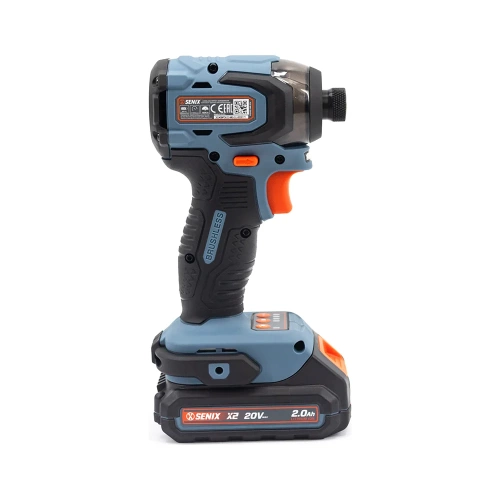 Импульсный шуруповерт SENIX X2 20В, 180Нм, 1х4Ач, ЗУ, кейс PDIX2-M6-EU фото 7 Импульсный шуруповерт SENIX X2 20В, 180Нм, 1х4Ач, ЗУ, кейс PDIX2-M6-EU фото 7