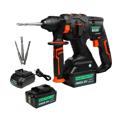 Аккумуляторный бесщеточный перфоратор Electrolite BHD 26 21V 2 АКБ, 4 Ач, 2.6 Дж, кейс, оснастка 6148 фото 11