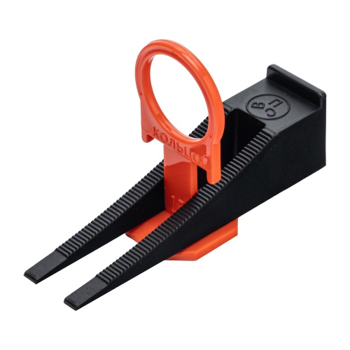 Комплект зажим и клин для системы выравнивания плитки СВП Кольцо, 40/40 шт. в пакете Сибртех фото 4