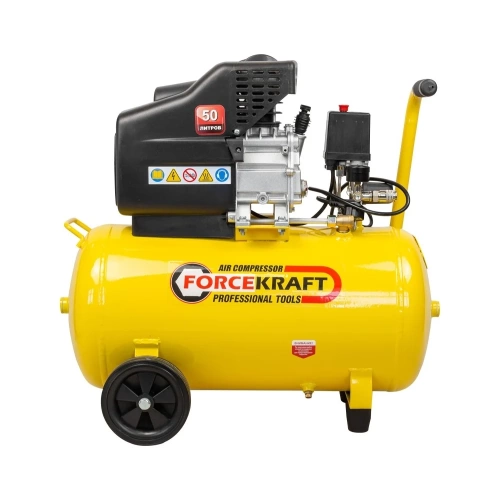 Поршневой компрессор с прямым приводом Forcekraft ресивер 50 л, 8 бар, 180 л/м, 1100w, 230v FK-BM25/50(54662) фото 3