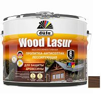 Пропитка лессирующая для защиты древесины Dufa Wood Lazur палисандр 9 л