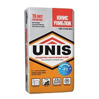 Клей кладочно-монтажный Unis Униблок Зима 25 кг