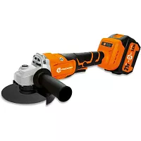 Аккумуляторная УШМ Агрессор 750W, 21V/3А, бесщеточный мотор, АКБ 2 шт., М14, под диск125мм., зарядное устройство 220В, пластиковый кейс BL-750W