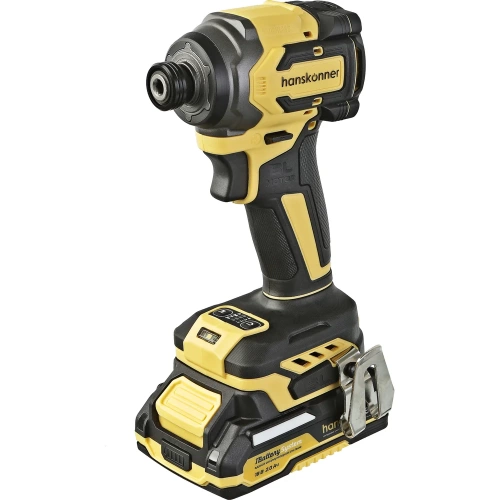 Винтоверт Hanskonner удар б/щ, 18В,1BatterySystem, 280Нм,1/4",2x2Ач, кейс HCD20280BLWC