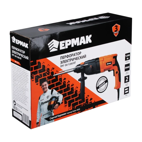 Электрический перфоратор ЕРМАК ПРГ-30/1200Вт + набор буров 664-226 фото 11 Электрический перфоратор ЕРМАК ПРГ-30/1200Вт + набор буров 664-226 фото 11