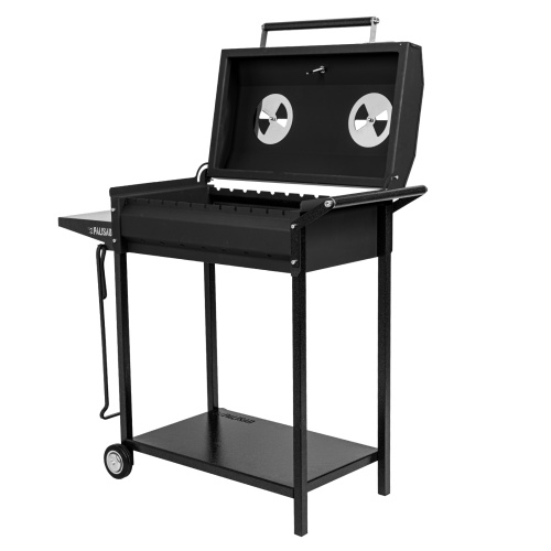 Мангал сварной на колесах, 662 х 390 х 152/805 мм, сталь 2 мм, кочерга в комплекте, Camping Palisad фото 2