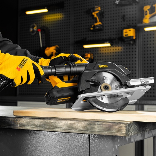 Пылесос строительный RVC20, 1400 Вт, бак 20 л, шланг 3 м, розетка с автосинхр. Denzel фото 21