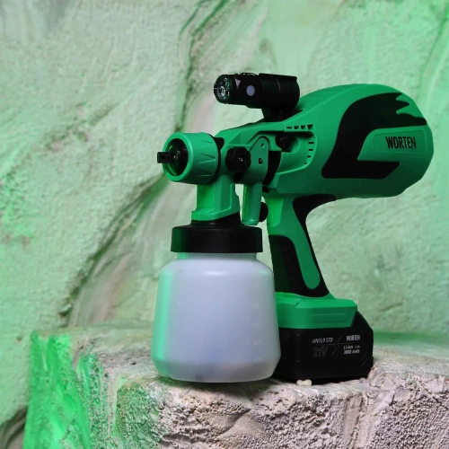 Краскопульт аккумуляторный WORTEN 1х3.0 Ач, 1200 мл КА-90000711 фото 10