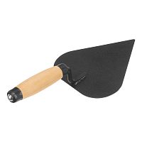 Кельма штукатура стальная, деревянная усиленная ручка