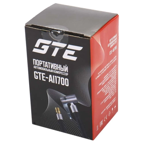 Портативный автомобильный компрессор аккумуляторный GTE 16 л/мин, 2х2 Ач /1/20 GTE-AI1700 фото 5 Портативный автомобильный компрессор аккумуляторный GTE 16 л/мин, 2х2 Ач /1/20 GTE-AI1700 фото 5