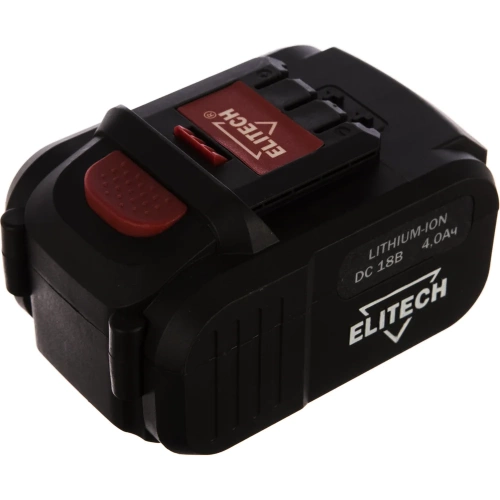 Аккумулятор Li-Ion, 18 В, 4 Ач Elitech 1820.067700 фото 4 Аккумулятор Li-Ion, 18 В, 4 Ач Elitech 1820.067700 фото 4