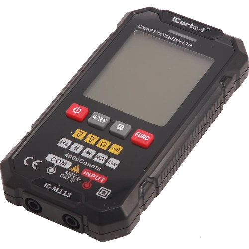 Цифровой смарт-мультиметр iCarTool с подсветкой экрана CATIII 600V, TrueRMS IC-M113 фото 10 Цифровой смарт-мультиметр iCarTool с подсветкой экрана CATIII 600V, TrueRMS IC-M113 фото 10