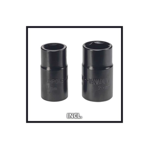 Ударный гайковерт Einhell CC-HS 12/2, 350 Нм, 80 Вт, питание 12В от прикуривателя, 2 головки, кейс 2048313 фото 5