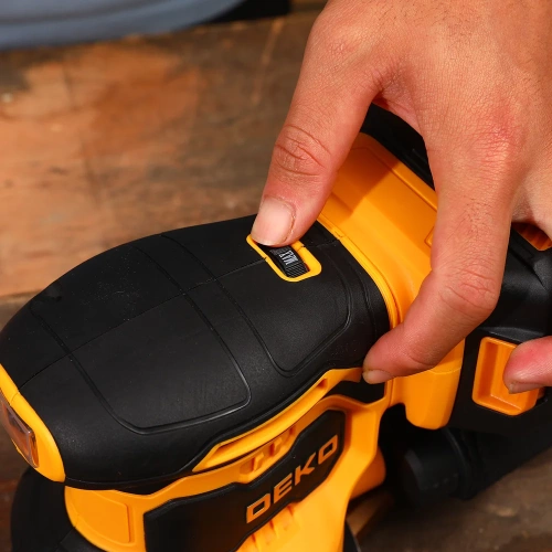 Шлифмашина эксцентриковая аккумуляторная DEKO DKCG-125, 20В, 1x2.0Ач 084-1041 фото 8