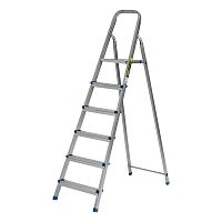 Стремянка, 6 ступеней, стальная, оцинкованная Сибртех