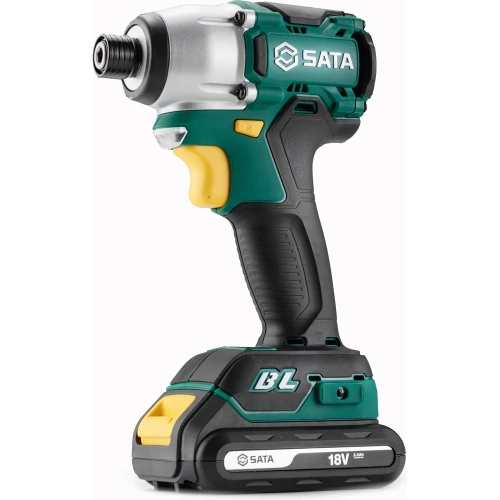 Винтовёрт аккумуляторный бесщёточный ударный 18V Sata SC51085 фото 4