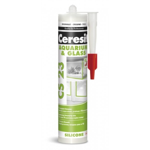 Герметик Ceresit CS23 Для аквариумов прозрачный 280мл Герметик Ceresit CS23 Для аквариумов прозрачный 280мл